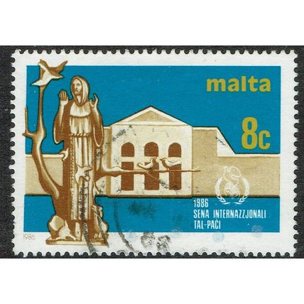 Malta 1986 International Peace Year 8c Multicoloured SG776 FU
