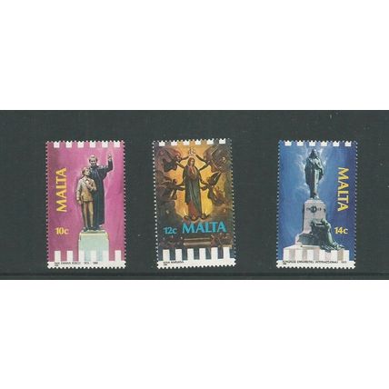 Malta 1988 Religious Anniversaries. Unmounted Mint Set SG 824 / 826
