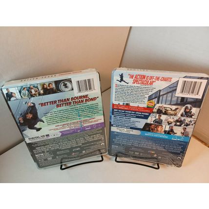 Mission Impossible 5 and 6 Steelbooks (Blu-ray+DVD+Digital) NEW - Box Shipping