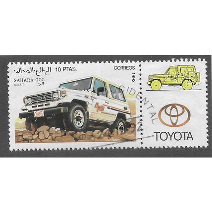 1992 10PTS 'SAHARA OCC. -VEHICLES' C.T.O FINE USED (EBID75-915)
