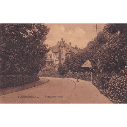 Bloemendaal Potgietersweg Antique Dutch Postcard
