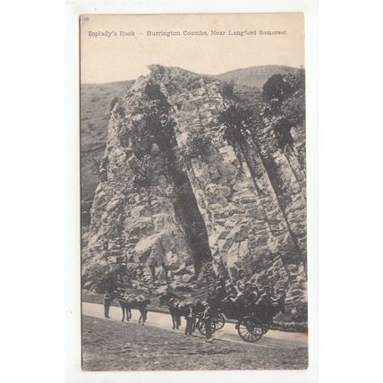 Toplady's Rock Burrington Combe Postcard Somerset Prince Regent Series