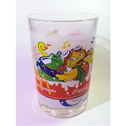 Coca Cola x McDonald's Mascot (Birdie) 2001 Christmas Tumbler Drinking Glass