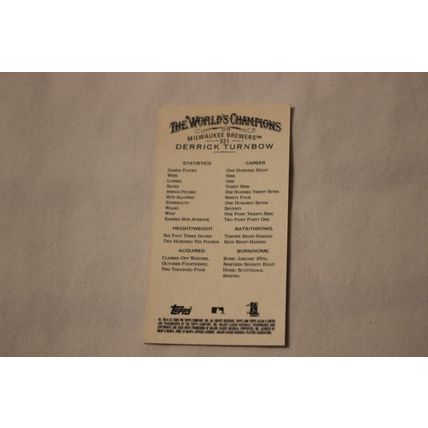 Derrick Turnbow 2006 Topps Allen & Ginter's MINI NO. 321