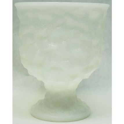 Vintage E.O. Brody Company Milk Glass Vase Urn Made in Cleveland Ohio USA