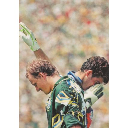 Brazil Italy 1994 Football World Cup Taffarel Shock Postcard