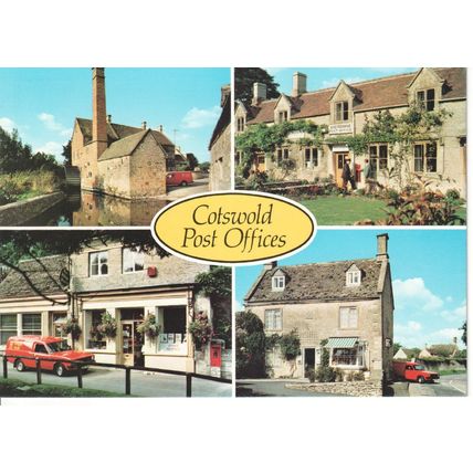 Cotswold Post Offices Postcard 1980