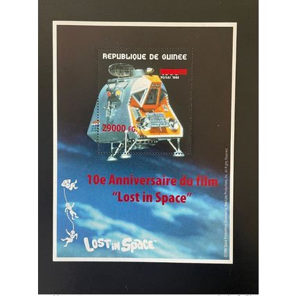 Guinée 2008 Mi. Bl. 1655 Surchargé Lost in Space Espace Film Movie Raumfahrt