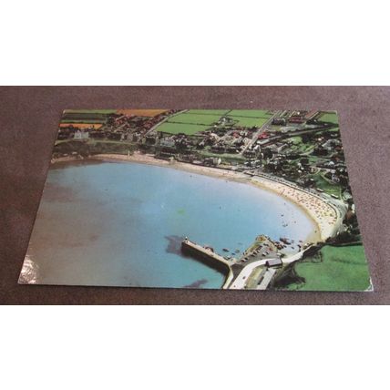 1975 fr Postcard - Ariel view Port Erin - Isle of Man - TT Motorcycle stamp