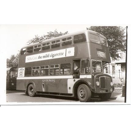Black & White Photograph of South Wales Transport Co. Ltd. - NCY 453
