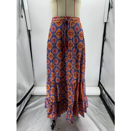Fashionable Summer, Women's Printed, Long Skirt, Ruffled