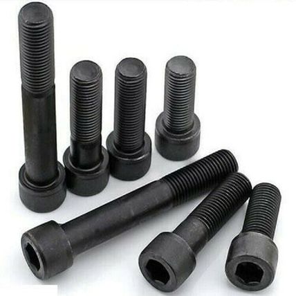 M8 / 8mm HIGH TENSILE 12.9 CAP HEAD ALLEN BOLTS SELF COLOUR SOCKET SCREWS BLACK