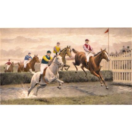 GRAND NATIONAL 1880s Harrington Bird - Swan Electric Engraving Co ENGRAVING
