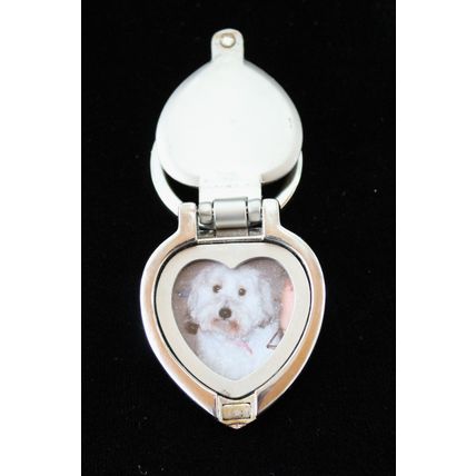 Vintage Las Vegas Locket W/ Key Chain Silver Tone
