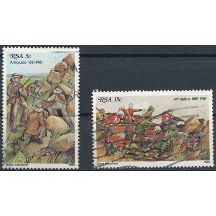 Centenary Battle of Amajuba - South Africa 1981 - F H - SG 488/9 (A)
