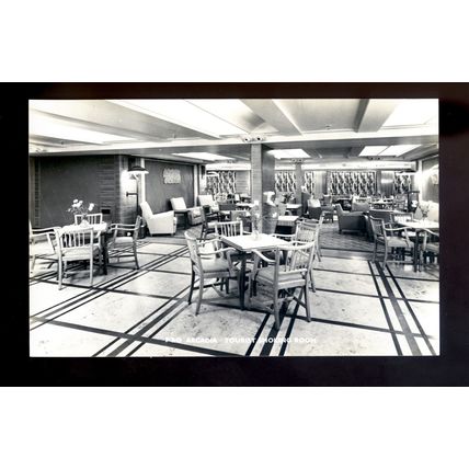 LS3877 - P&O Liner - Arcadia - Tourist Smoking Room - postcard