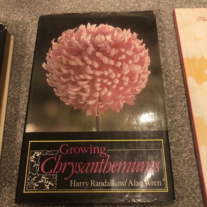 6 x Chrysanthemum plant books, gardening, vintage job lot