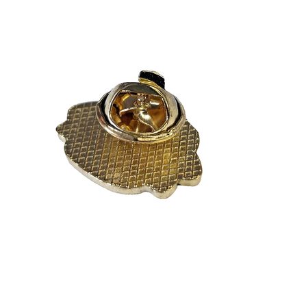 Happy Face Pin Badge Enamelled Yellow Cap Metal 2.1cm x 1.6cm Comic Style BA150