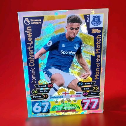 MATCH ATTAX EXTRA 2017/18 DOMINIC CALVERT LEWIN ROOKIE EPL 17/18 Ma14
