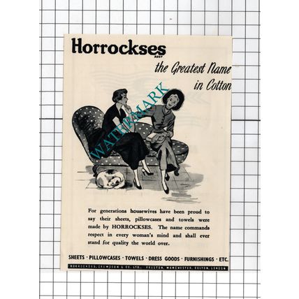 Horrockses Advert - 1950 SMALL Cutting