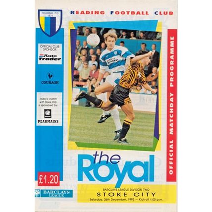 READING v STOKE CITY LEAGUE DIVISION 2 1992