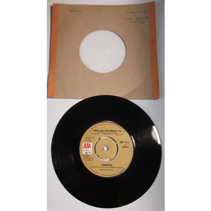 Carpenters - Goodbye To Love - 7" Vinyl - 1st Pressing - Excellent