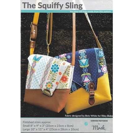 Mrs H. The Squiffy Sling Shoulder Bag Paper Pattern 8x9x3” or 10x11x4”