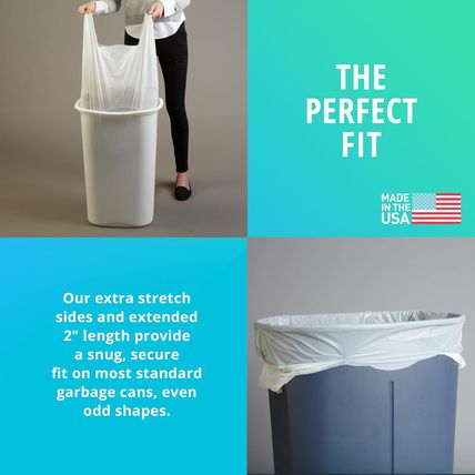 Hippo Sak - Tall Kitchen Garbage Bags with Ergonomic Handles - 13 Gallon Trash B