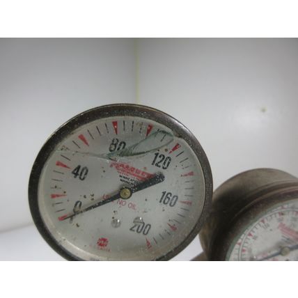 Vintage Marquette Welding Oxygen Pressure Regulator GW-6-1-10 Glass Gauges