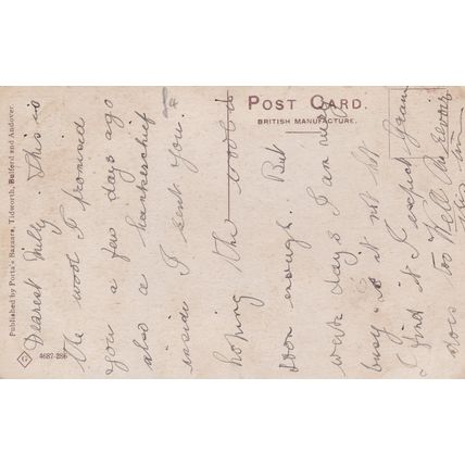 EC766 TIDWORTH - ASSAYE M.Q. PRINTED POSTCARD