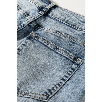Myosotis High Rise Button Zip Fly Medium Wash Jeans