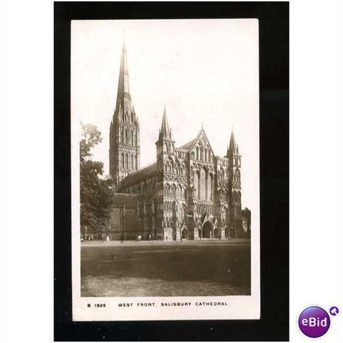 Wiltshire SALISBURY Cathedral Postcard by Kingsway S1825