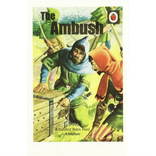 Postcard The Ambush Ladybird Book Cover 1955 Robin Hood Adventure John Kenney