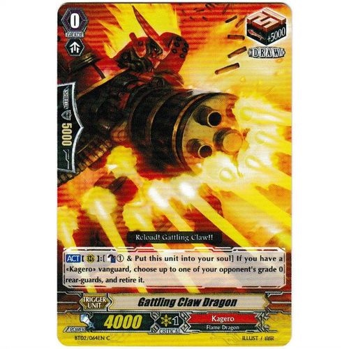 Cardfight Vanguard - Onslaught of Dragon Souls - Gattling Claw Dragon