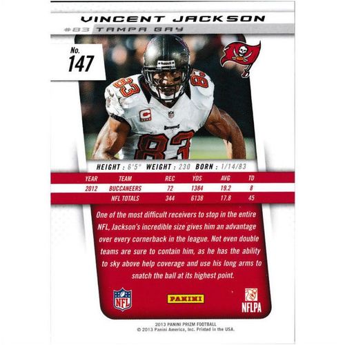 2013 Panini Prizm - #147 - Vincent Jackson