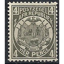 Transvaal 1885 SG181 4d Bronze Green Mounted Mint ...