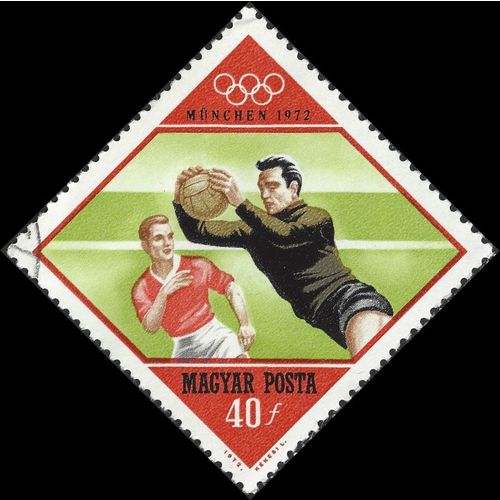 HUNGARY, FOOTBALL, Munich Olympics, red 1972, 40f