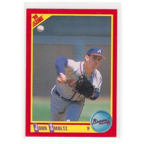 1990 Score John Smoltz baseball card #370 – HOF - Braves