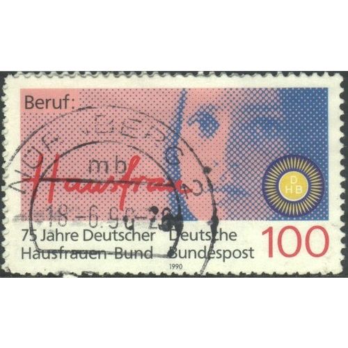 Germany 1990 - SG2311 - 100pf multi - Woman's face - used