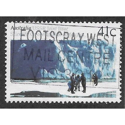 AUS 1990 41c 'AUSTRALIAN -SOVIET SCIENTIFIC ANTARCTIC' FINE USED (EBID67-917)