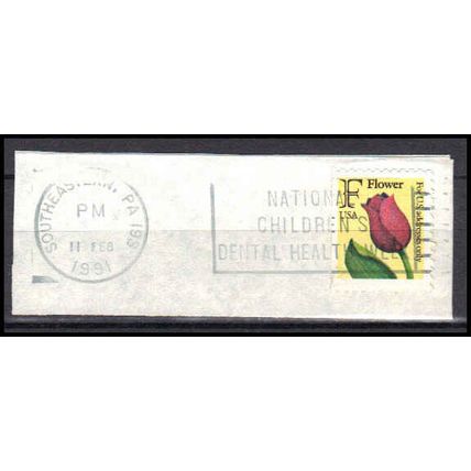 Used 2519 29c F Flower Southeastern, PA. 193 BPS E1687