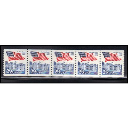 2609 29c U.S. Flag Over White House Very Fine MNH PNC 6/5 KA9338