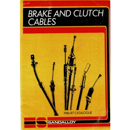 Sandalloy Brake And Clutch Cable Catalogue 1986 1987 PDF