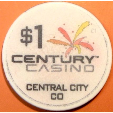Century. $1 Casino Chip. Central City, CO. Y25.