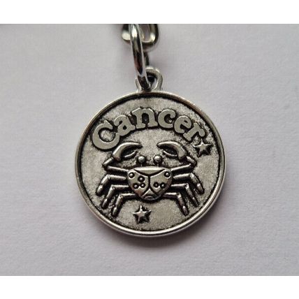 New Metal CANCER Keyring Key Chain ZODIAC CHARMS CRAB STAR SIGN