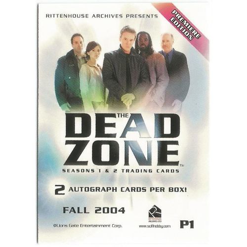 The Dead Zone Promo Trading Card P1 from Rittenhouse Archives
