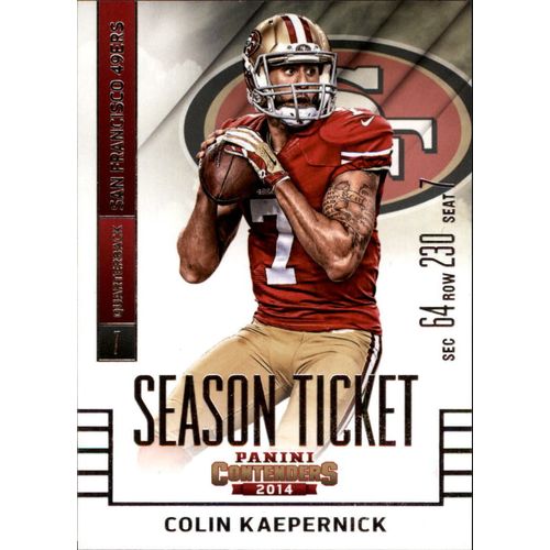 2014 Football Panini Contenders Colin Kaepernick