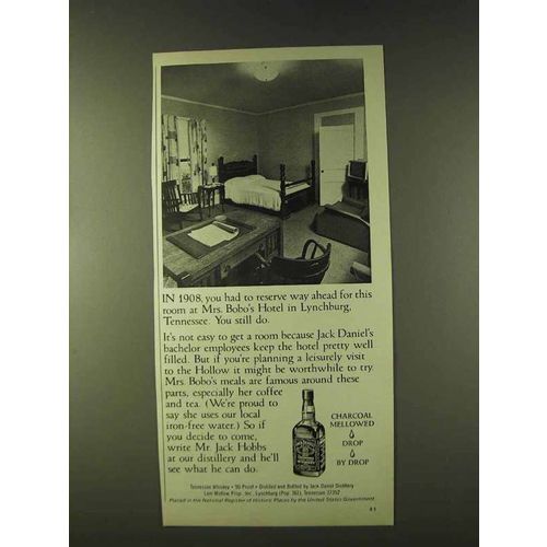 1979 Jack Daniel's Whiskey Ad - Mrs. Bobo's Hotel