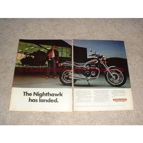 1982 Honda Nighthawk Motorcycle 2-page Ad, Has Landed!!