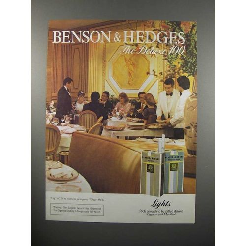 1983 Benson & Hedges Cigarettes Ad